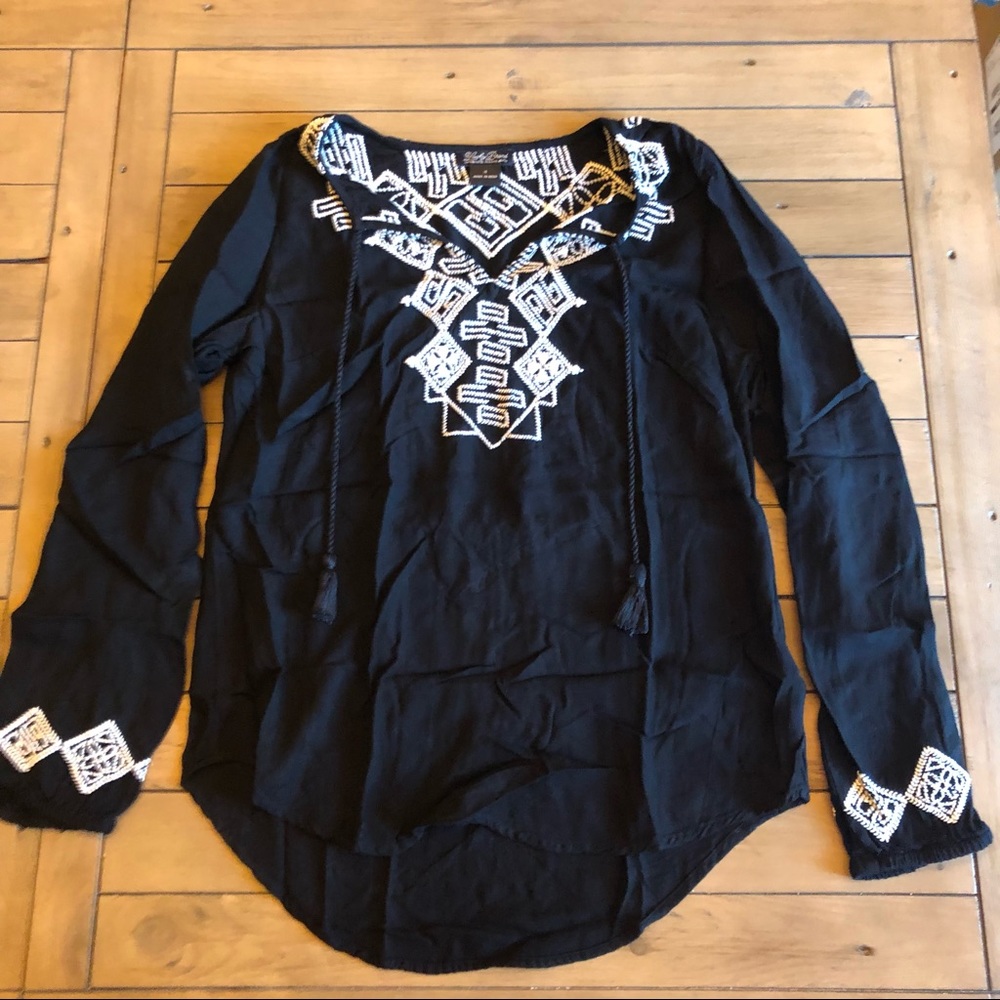 Embroidered Lucky Brand LS Top